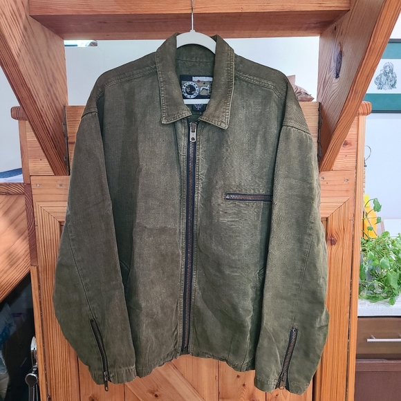 Two Star Dog Other - Two Star Dog Hemp Full Zip Green Jacket In Size XL